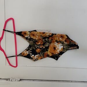 Floral bodysuit.